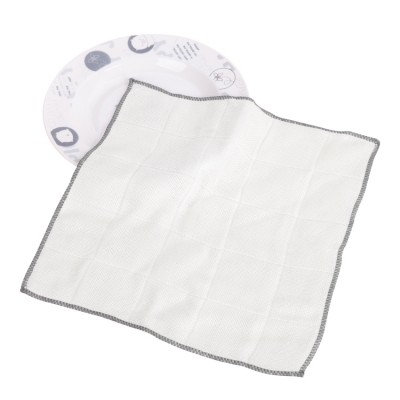 30*30CM super soft non stick oil white color household cleaning wholesale microfiber cloth